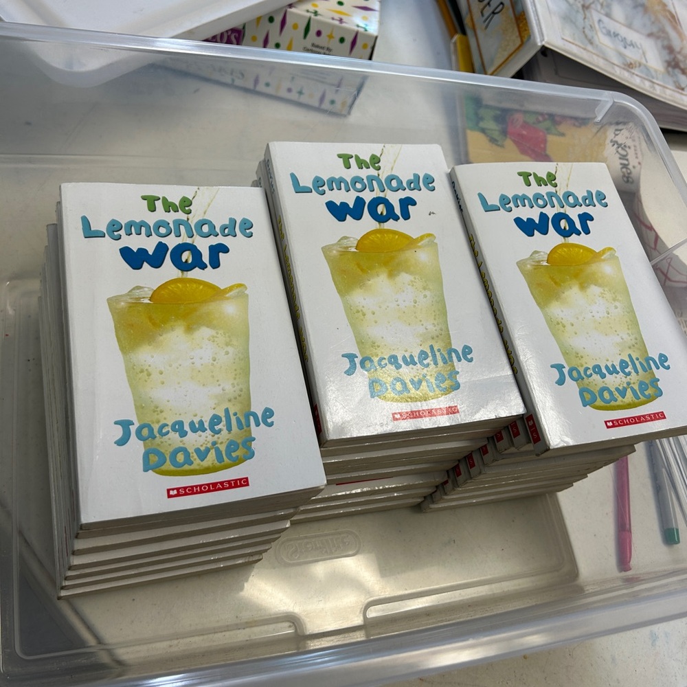 Scholastic The Lemonade War Book - White and Yellow Cover